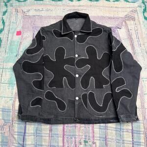 Custom Upcycled Patchwork Denim Jacket / One of one jacket M